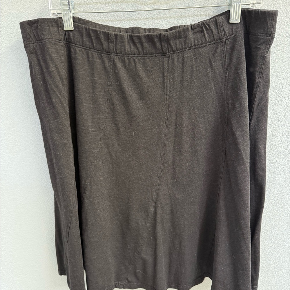 Toad&Co Gray A-Line Knee-Length Skirt Casual